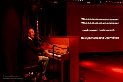 Bilder von Singen aus voller Kehle im Pavillon der IG Kultur, aufgenommen am 10.März 2025 von Eberhard Weinmann