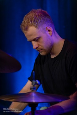 Lukas DeRungs Quintett, aufgenommen am 18. März 2025 von Eberhard Weinmann im Pavillon der IG Kultur in Sindelfingen.
